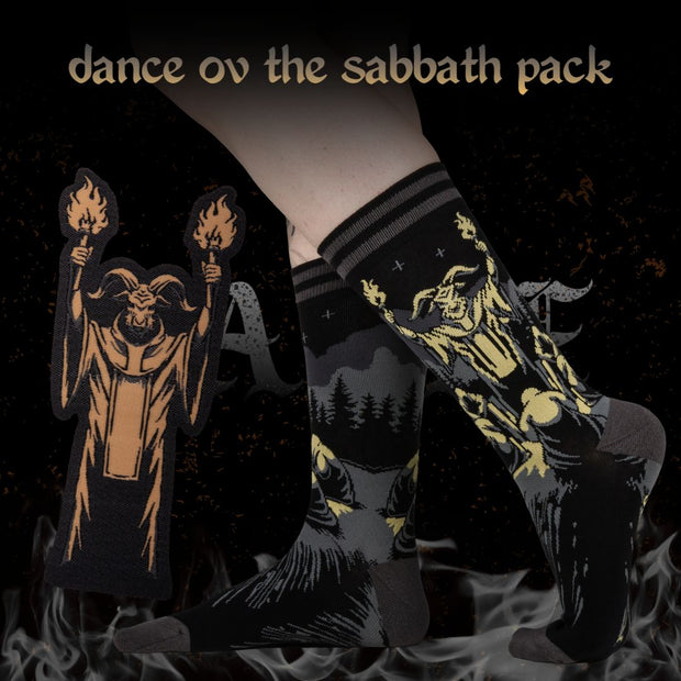Dance ov the Sabbath Sock and Patch Gift Pack