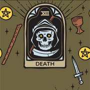 Death Tarot Nouveau Crew Socks