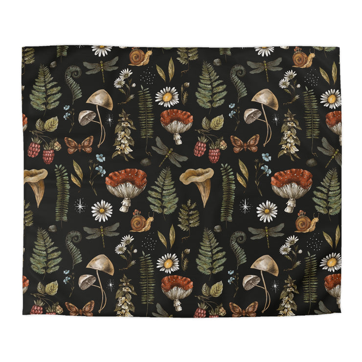 "Dark Forest Pattern" Microfiber Duvet Cover