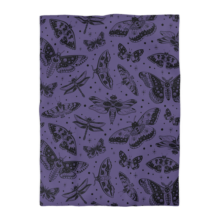 "Moth Kingdom" Microfiber Duvet Cover