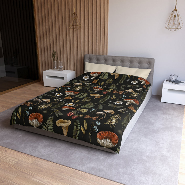 "Dark Forest Pattern" Microfiber Duvet Cover