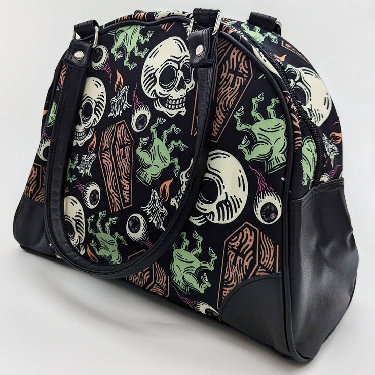 Coffins and Skulls Bowler Purse