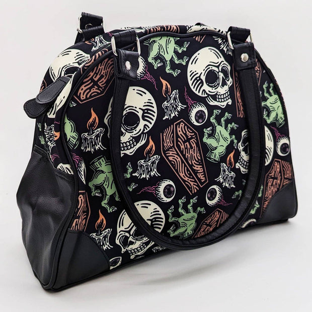 Coffins and Skulls Bowler Purse
