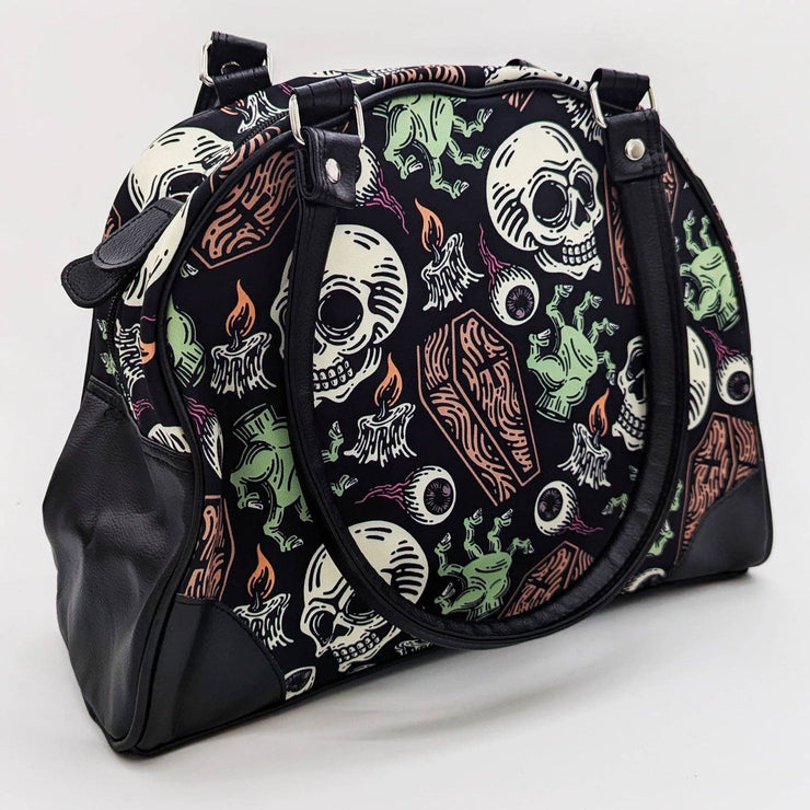Coffins and Skulls Bowler Purse