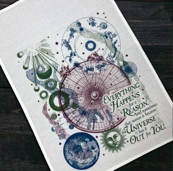 "The Universe Has It Out For You" 3-Piece Dish Towel Set