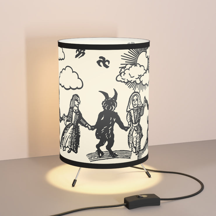 "Dance With The Devil" Tripod Table Lamp