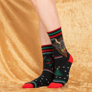 Krampus Ugly Xmas Sweater Crew Socks