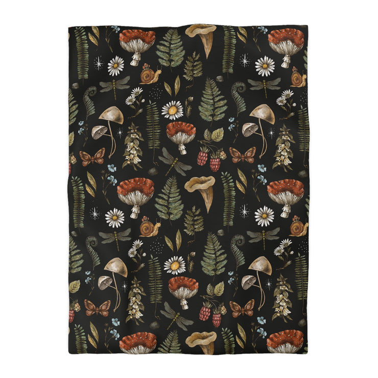 "Dark Forest Pattern" Microfiber Duvet Cover