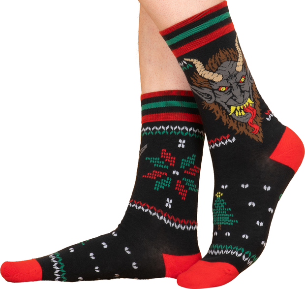 Krampus Ugly Xmas Sweater Crew Socks