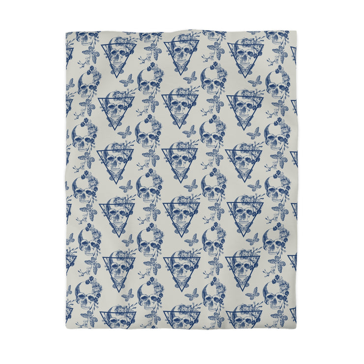 "Memento Mori" Microfiber Duvet Cover