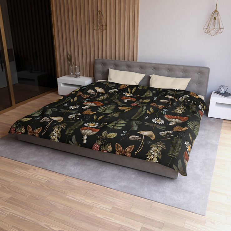 "Dark Forest Pattern" Microfiber Duvet Cover