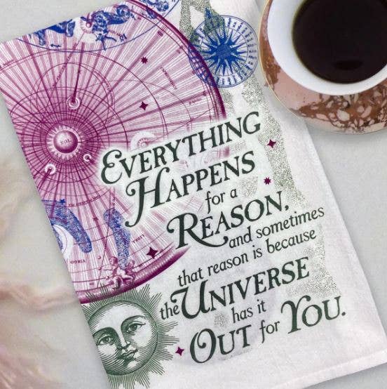 "The Universe Has It Out For You" 3-Piece Dish Towel Set