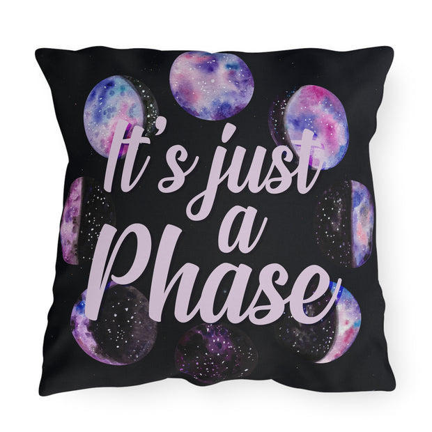 "C'est juste une phase" Phase de lune Coussin