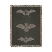 Bats of Egypt 100% Cotton Woven Throw Blanket