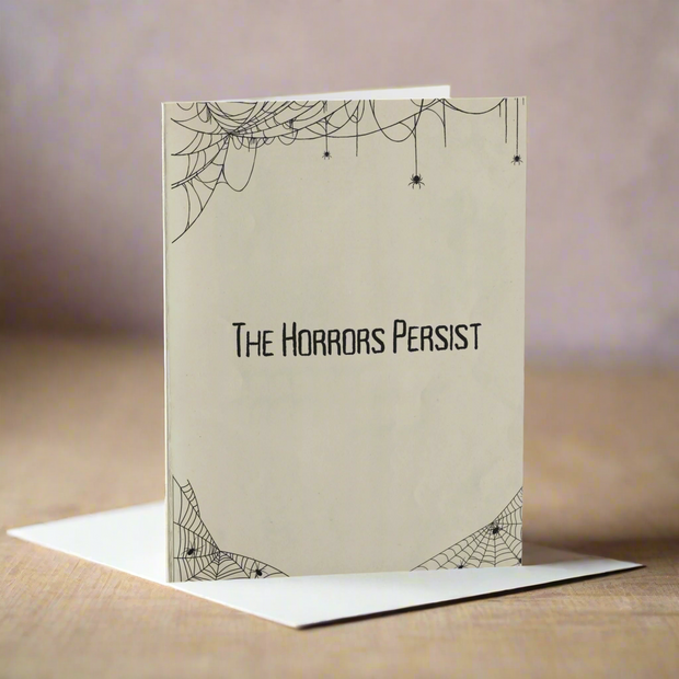 "The Horrors Persist" Romantic Goth Greeting Cards