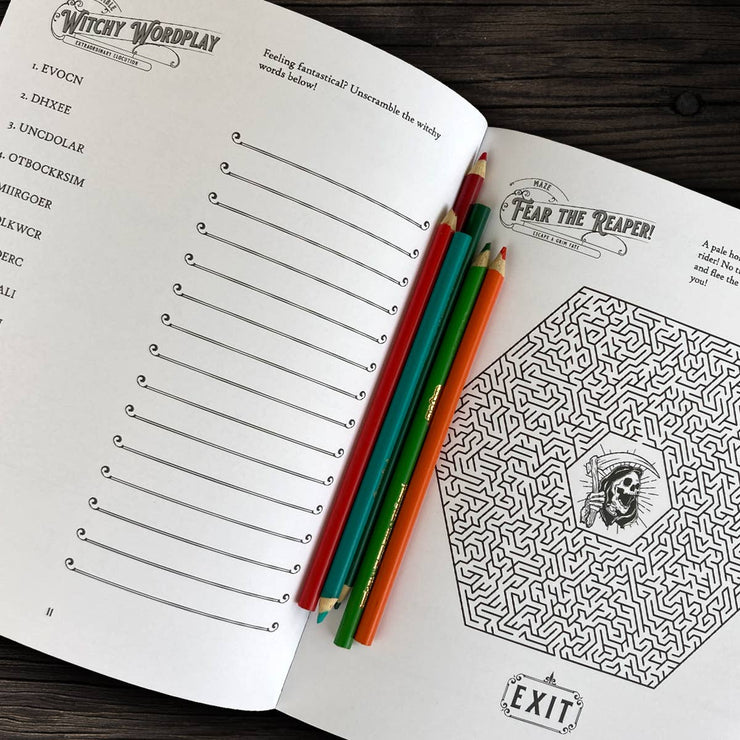 Bloodthirsty and Bewitched: An Activity Book for Strange & Unusual Adults