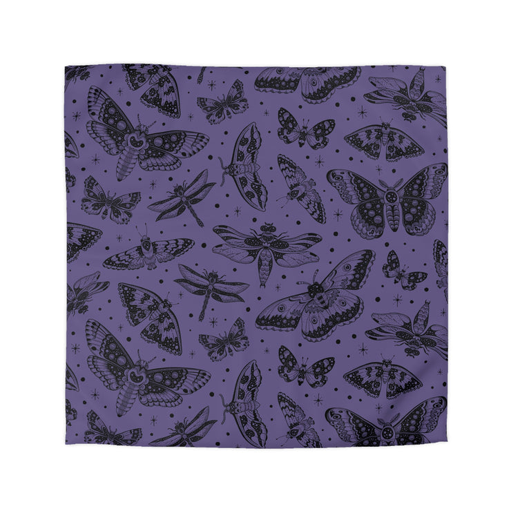 "Moth Kingdom" Microfiber Duvet Cover