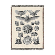 Chiroptera (Bats) 100% Cotton Woven Blanket