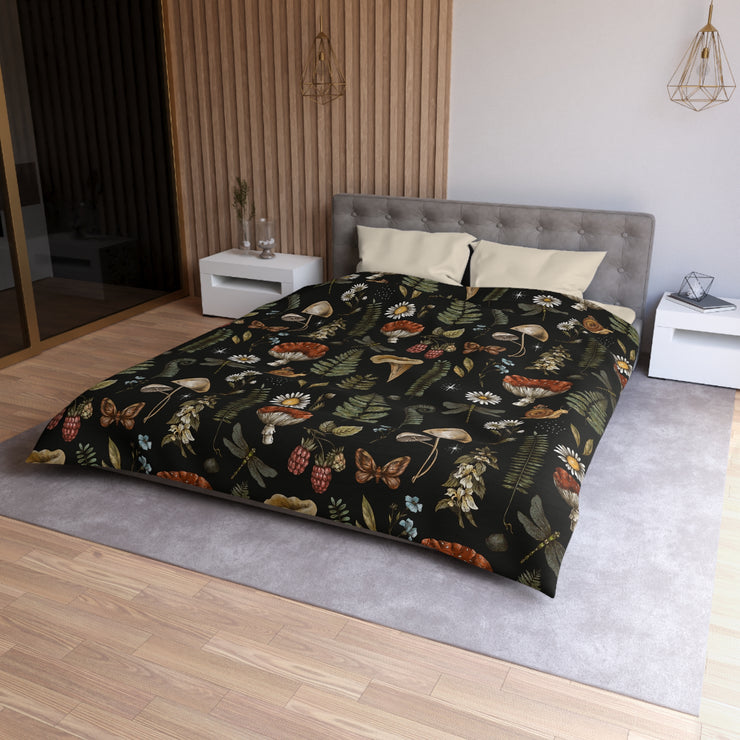 "Dark Forest Pattern" Microfiber Duvet Cover