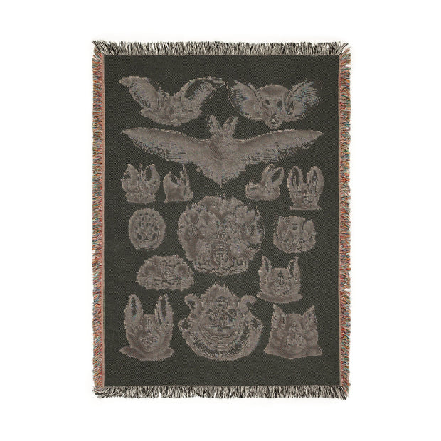 Chiroptera (Bats) 100% Cotton Woven Blanket