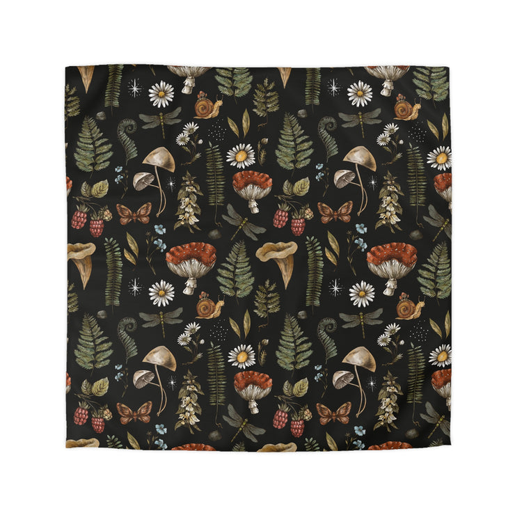 "Dark Forest Pattern" Microfiber Duvet Cover