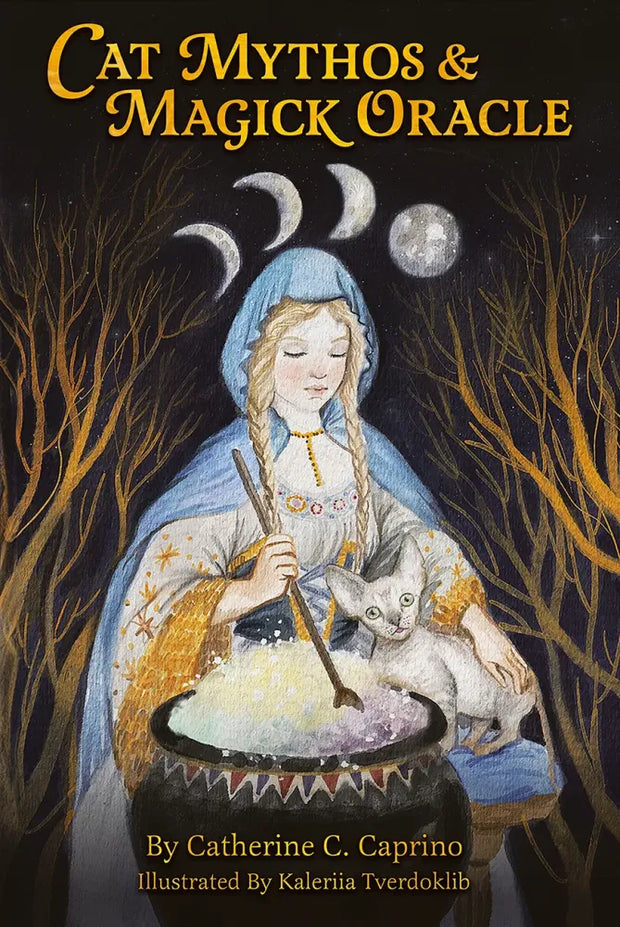 Cat Mythos and Magick Oracle Card Deck & Guidebook Set