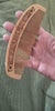 Natural Peach Wood Hair & Beard Comb
