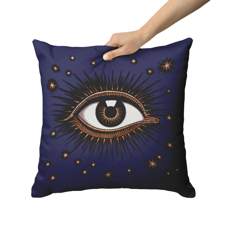 "All Seeing Eye" Throw Pillow (Violet)