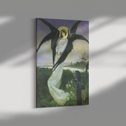 "Angel in a Cemetery" by Vasily Alexandrovich Kotarbinsky Rectangle Canvas Wrap
