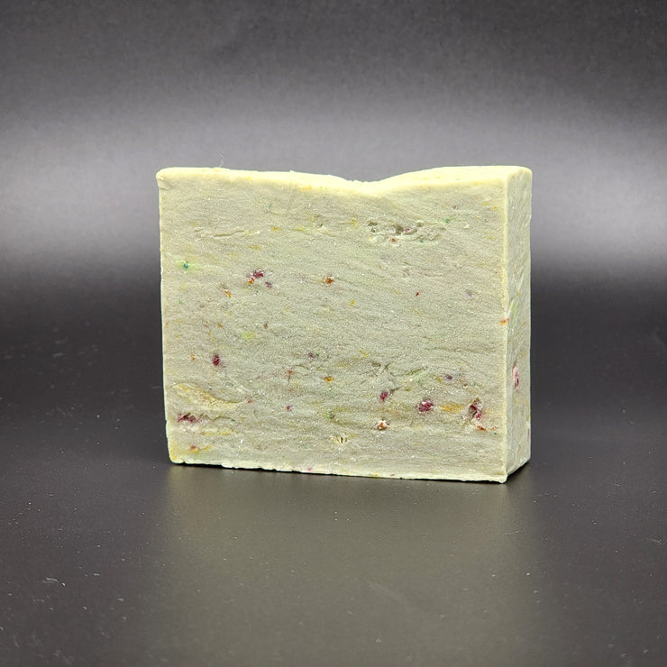 "At The Heart of Winter" Handmade Goat Milk Bar Soap (WINTER SEASONAL) Mistletoe Spice Cedar Scent Notes