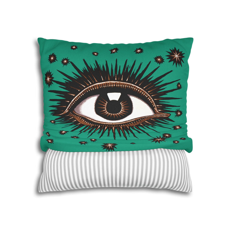 Coussin Art Déco « All Seeing Eye » - Sarcelle