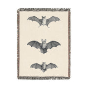 Bats of Egypt 100% Cotton Woven Throw Blanket