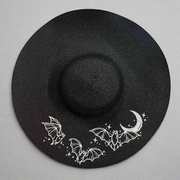 Batty Moon Gothic Floppy Sun Hat
