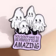 "Be Amazing" Ghost Enamel Lapel Pin