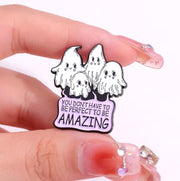 "Be Amazing" Ghost Enamel Lapel Pin