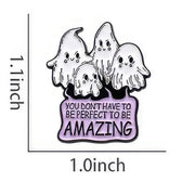 "Be Amazing" Ghost Enamel Lapel Pin