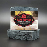 Blackest ov the Black Handmade Vegan Bar Soap Spices Exotic Wood Amber Unisex Scent Activated Charcoal Soap