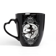 Flying Witch 12 oz Ceramic Mug by Alchemy Gothic