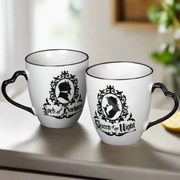 Queen & Lord 12 oz Ceramic Mug Set by Alchemy Gothic