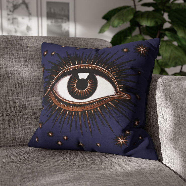 "All Seeing Eye" Throw Pillow (Violet)