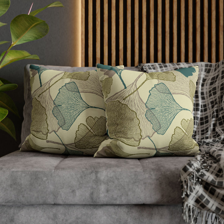 "Ginkgo Leaves" Throw Pillow