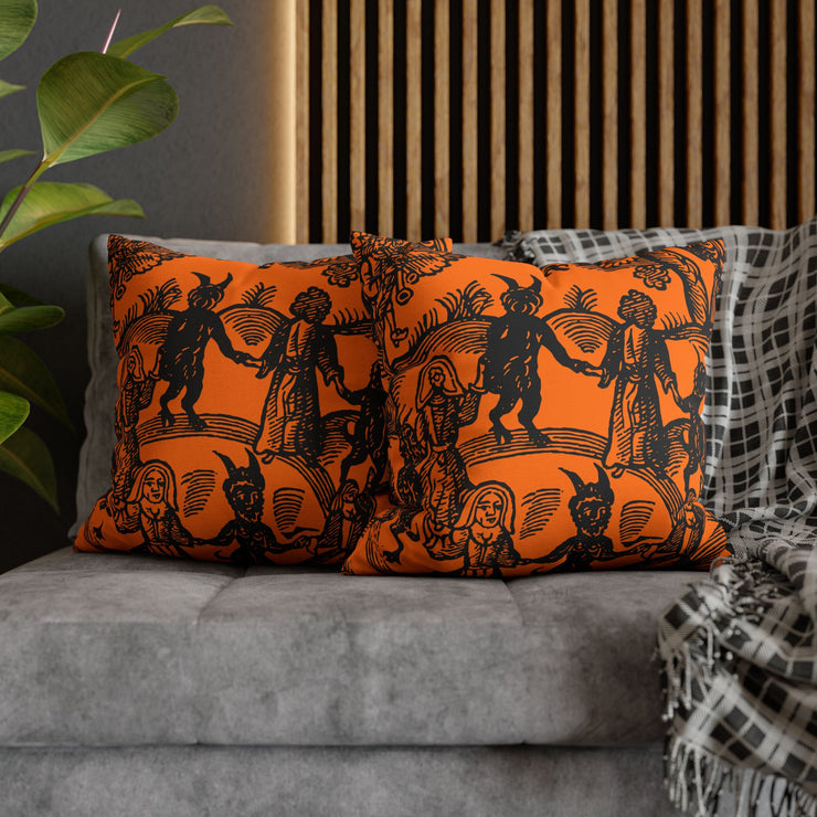 "Dance with the Devil" Throw Pillow