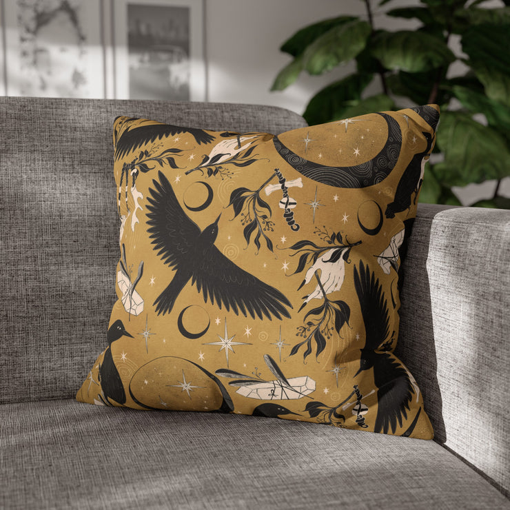 "Corbeau Lune" Coussin