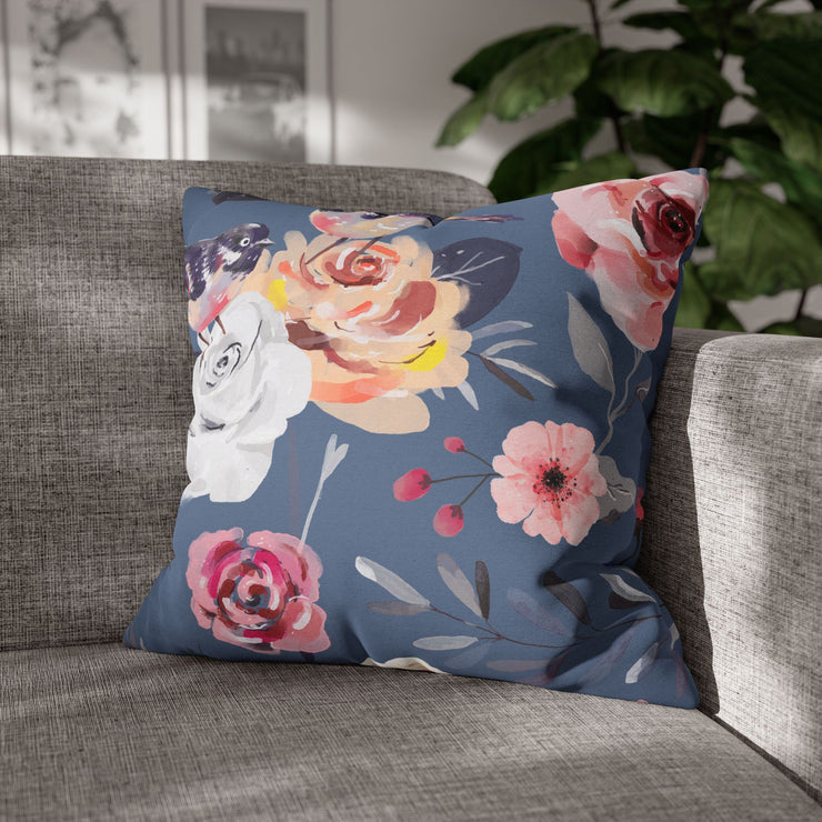 "Watercolor Birds" Throw Pillow