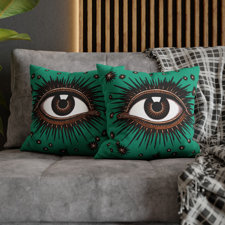 Coussin Art Déco « All Seeing Eye » - Sarcelle