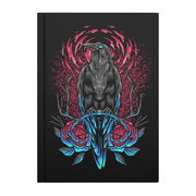 Hardcover writing journal featuring a gothic-themed design. With a durable 5.75” x 8” (14.6 cm x 20.3 cm) premium hardcover and soft-touch matte laminate finish, this notebook merges elegance and functionality. It contains 75 perforated lined pages (150 writing surfaces), ideal for creative writing, note-taking, or sketching. Perfect for lovers of unique stationery and gothic aesthetics, this journal showcases timeless style and practicality in one.