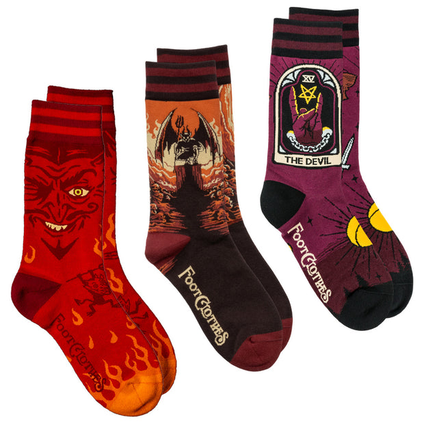 Dangerously Devilish Crew Sock Pack | 3 Designs