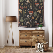Dark Forest 100% Cotton Woven Throw Blanket