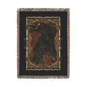 Death of a Crow 100% Cotton Woven Throw Blanket