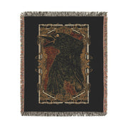 Death of a Crow 100% Cotton Woven Throw Blanket